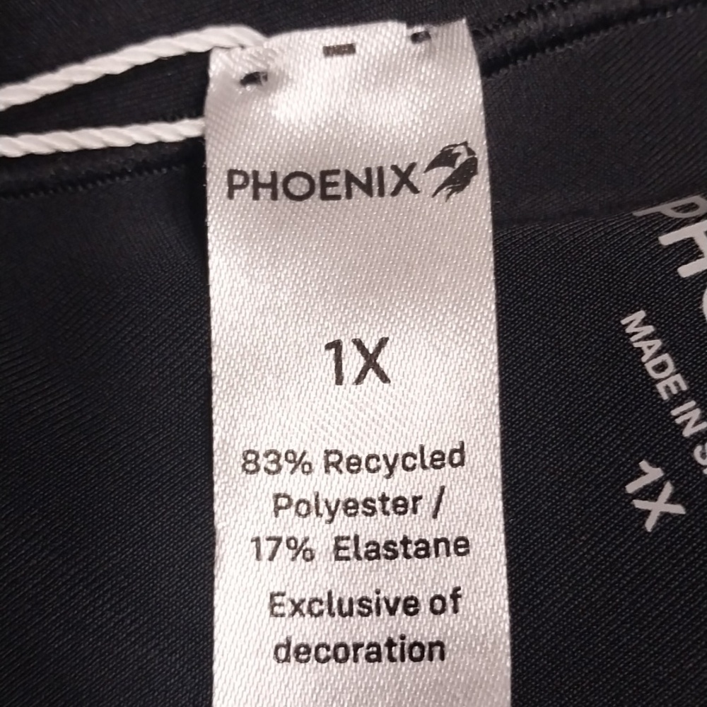 Phoenix Activewear NWT Malibu Bikini Bottoms Sz 1-X Black UV Protection Recycled - Picture 5 of 10